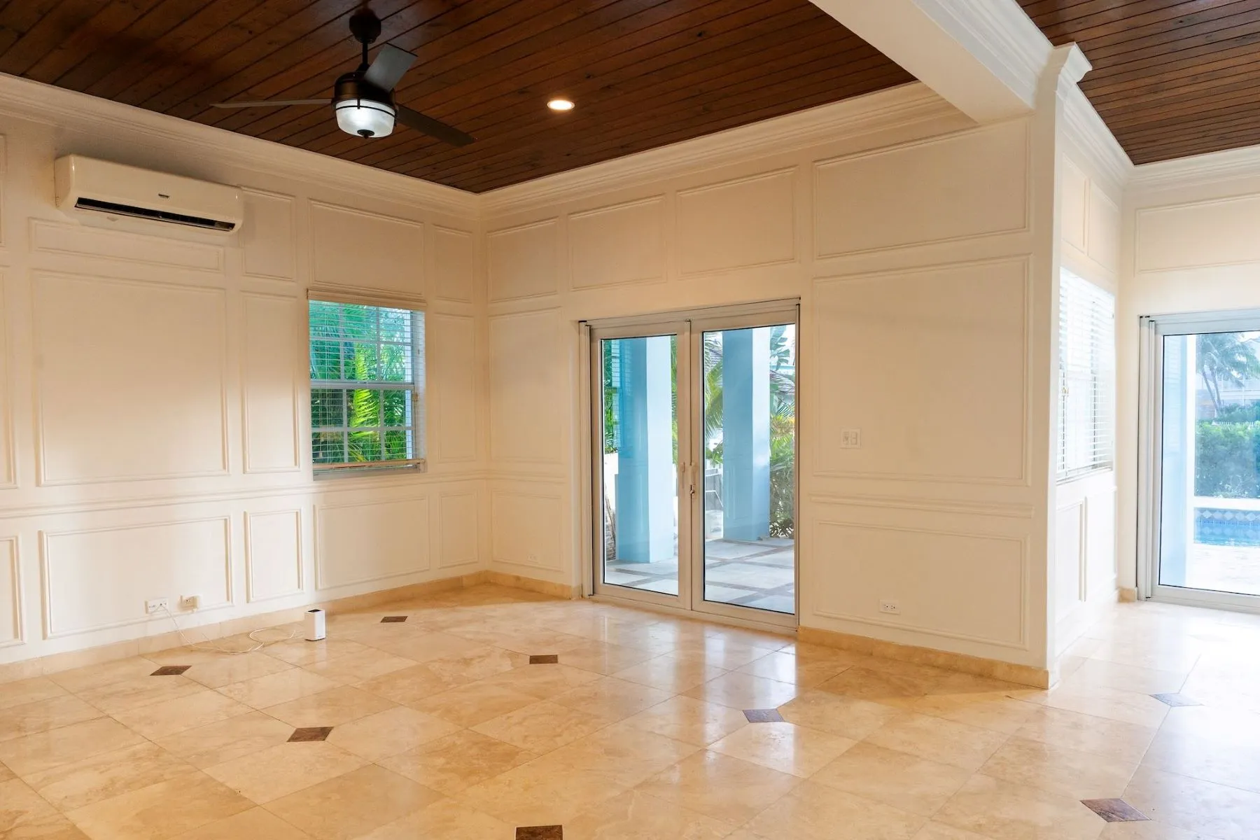 Living room with natural light